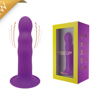 DILDO VIBRADOR HITSENS 3 VIBE PURPLE RECARGABLE 18,2 Touchme