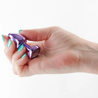 PLUG ANAL DE ACERO PETIT MORADO REAR PETITE TALLA XS