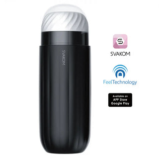 MASTURBADOR CON VIBRACION Y SUCCION CON APP SVAKOM SAM NEO