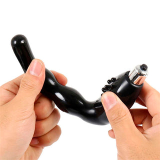 VIBRADOR ANAL A PILAS NEGRO