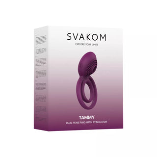ANILLO VIBRADOR CON ESTIMULADOR DE CLITORIS SVAKOM TAMMY.