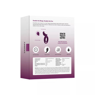 ANILLO VIBRADOR CON ESTIMULADOR DE CLITORIS SVAKOM TAMMY.
