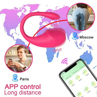 VIBRADOR ESTIMULADOR CON APP TIBBY FUSCIA