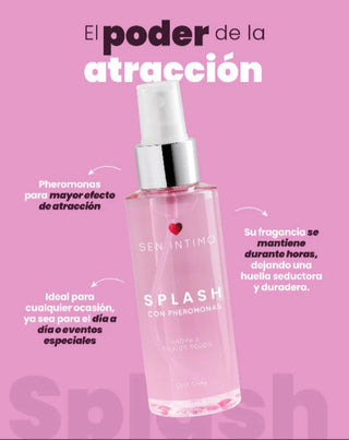 SPLASH CON FEROMONAS DE FRUTOS ROJOS SEN INTIMO 125ML.