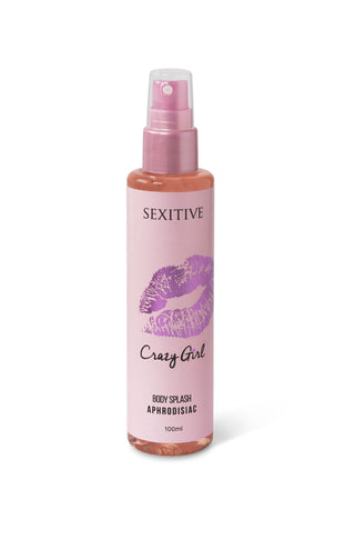 BODY SPLASH CON FEROMONAS SEXITIVE CRAZY GIRL 100ML.