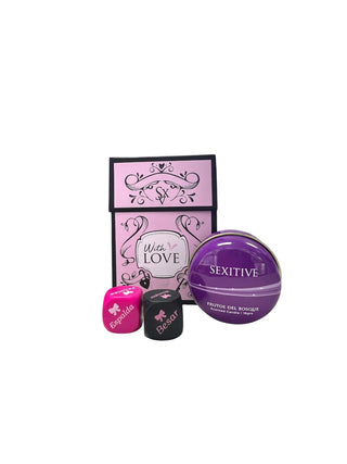 JUEGO DE DADO Y VELA PARA MASAJE SEEXITIVE WITH LOVE
