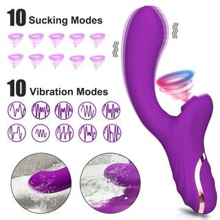 VIBRADOR CON SUCCIONADOR RODOLFO MORADO