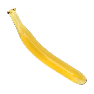 DILDO DE CRISTAL DE BANANA