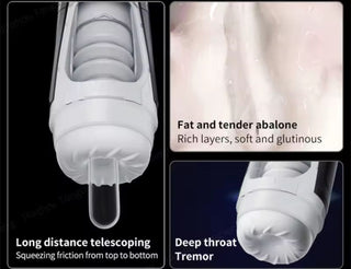 MASTURBADOR CON VIBRACION Y EMPUJE MECH WARRIORZ