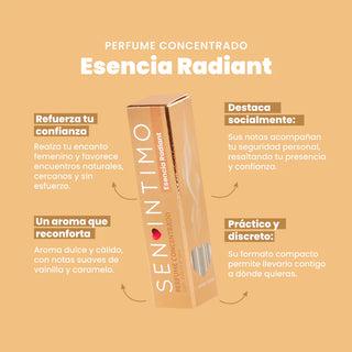 PERFUME CONCENTRADO CON FEROMONAS SEN INTIMO - RADIANT 10ML.