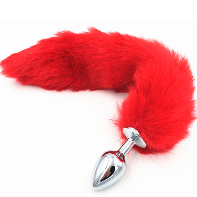 plug anal acero inoxidable con cola de zorro rojo talla s Touchme plug anal acero inoxidable con cola de zorro rojo talla s Touchme