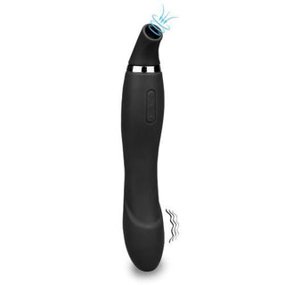 VIBRADOR Y SUCCIONADOR RECARGABLE SANGUI NEGRO