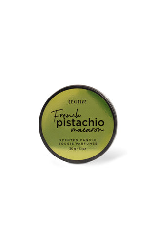 VELA PARA MASAJE CON FEROMONA SEXITIVE PISTACHIO MACARON.