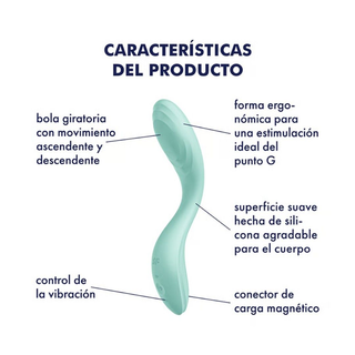 VIBRADOR MASAJEADOR ZONA G, SATISFYER RRROLLING PLEASURE