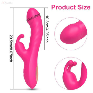 VIBRADOR CON ESTIMULADOR FABIO FUCSIA