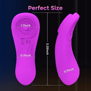 VIBRADOR DE PANTI RECARGABLE CON CONTROL PATY MORADA.
