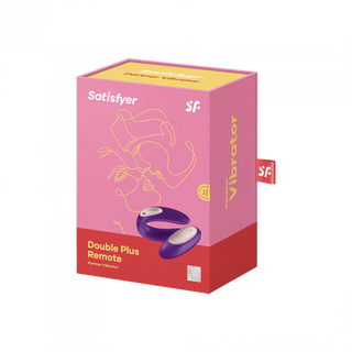 VIBRADOR PARA PAREJAS DE SILICONA FLEXIBLE SATISFYER DOUBLE PLUS REMOTE