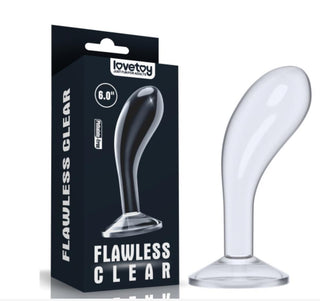 PLUG ANAL CRISTALINO TPE LOVETOY FLAWLESS CLEAR 6.0