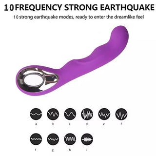 VIBRADOR RECARGABLE  MAGIC COLOR PURPURA