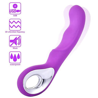 VIBRADOR RECARGABLE  MAGIC COLOR PURPURA