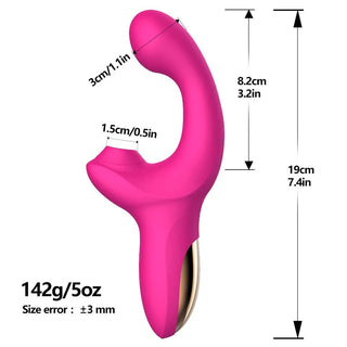 PRE-VENTA VIBRADOR CON ESTIMULADOR DECLITORIS RECARGABLE ADOLFO