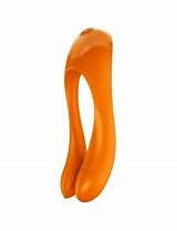 DEDO VIBRADOR SATISFYER CANDY CANE COLOR ANARANJADO