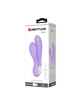 VIBRADOR CON ESTIMULADOR RECARGABLE PRETTY LOVE CANROL