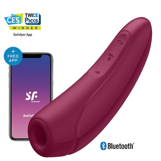 ESTIMULADOR DE CLITORIS CON APP SATISFYER CURVY +1 SATISFYER
