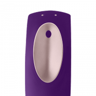 VIBRADOR PARA PAREJAS DE SILICONA FLEXIBLE SATISFYER DOUBLE PLUS REMOTE