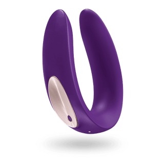 VIBRADOR PARA PAREJAS DE SILICONA FLEXIBLE SATISFYER DOUBLE PLUS REMOTE