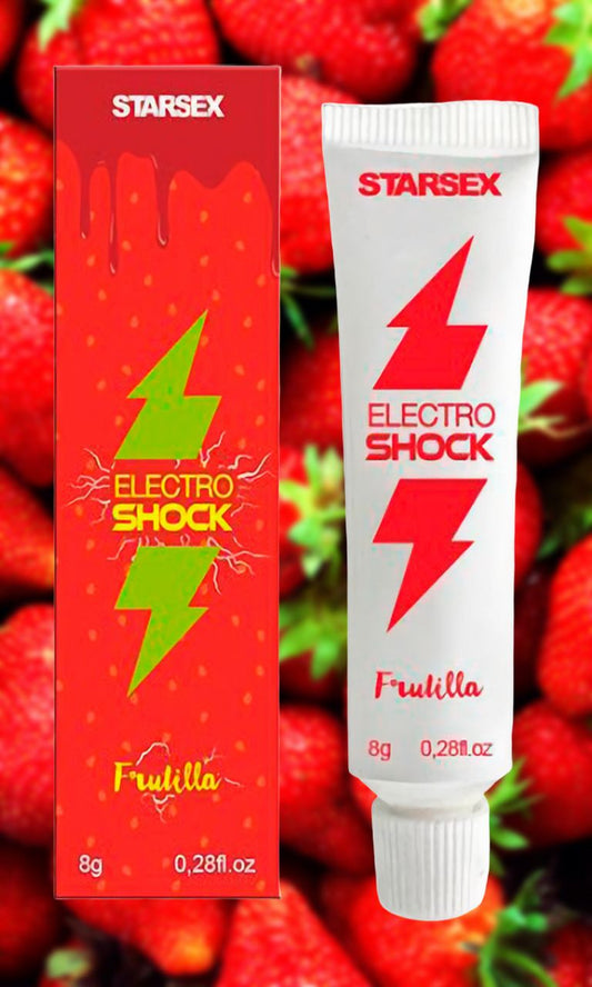 Gel Excitante con efecto vibración Starsex Electro Shock Frutilla 8gr.
